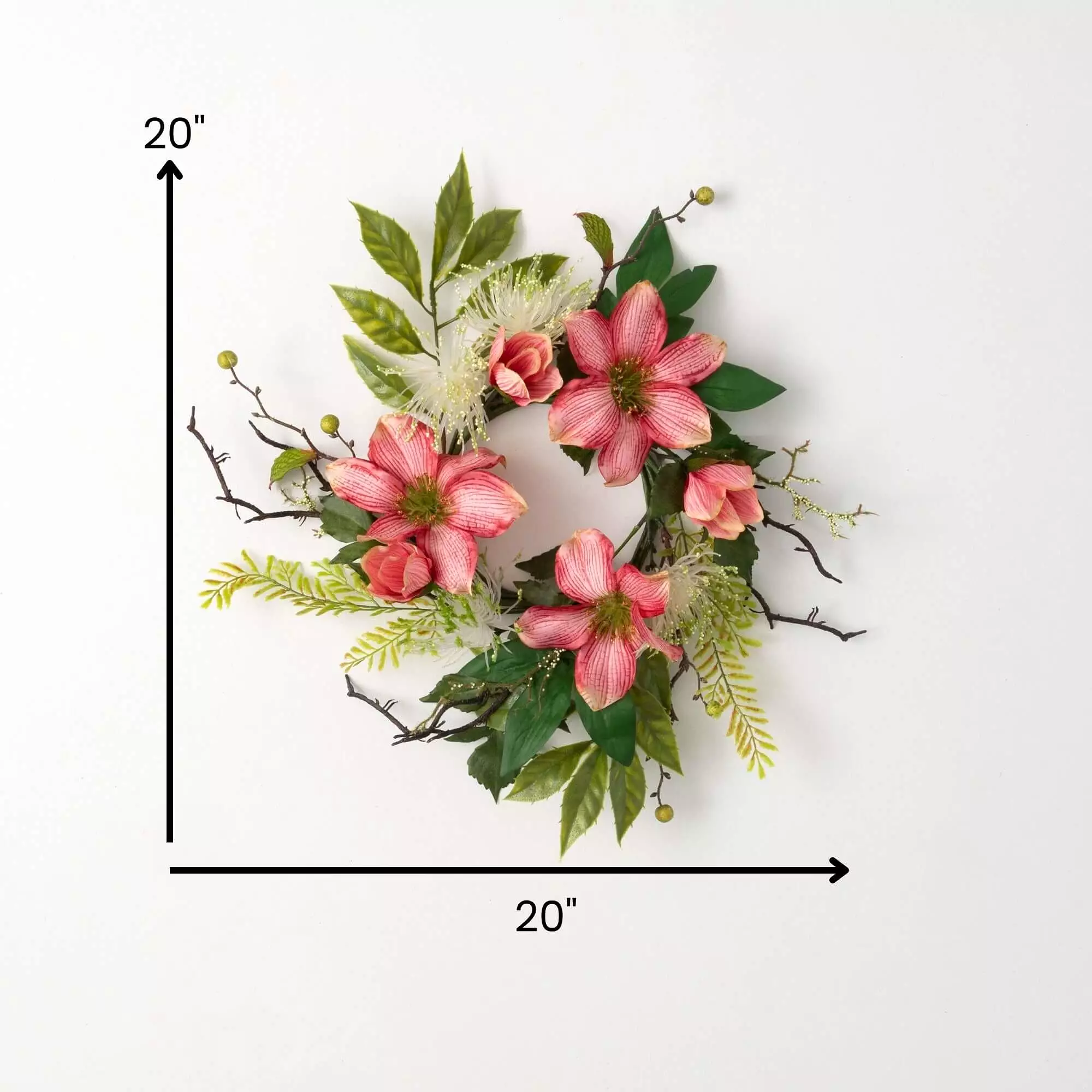 Pink Clematis Small Wreath