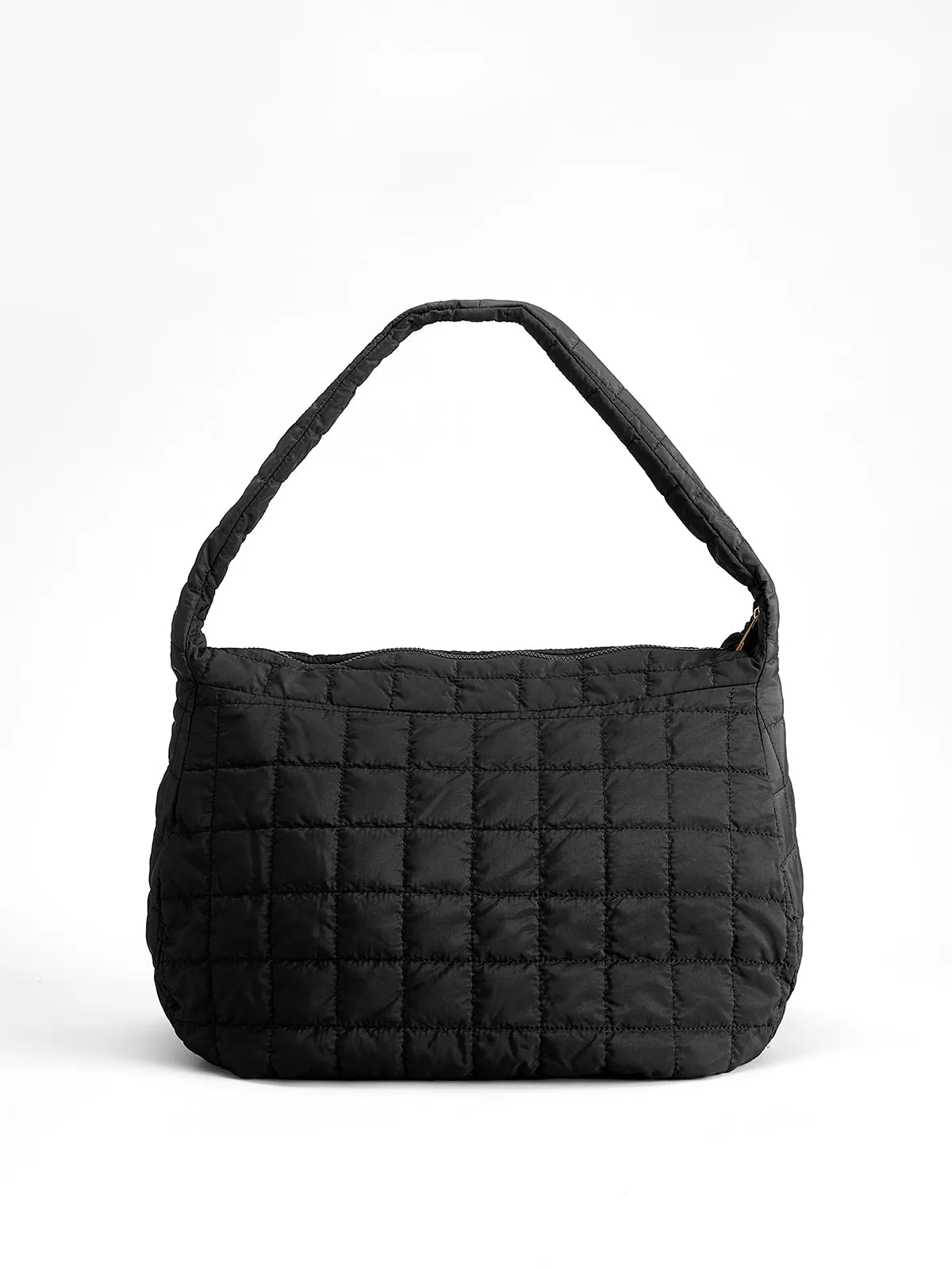 Plaid Large Puffer Shoulder Cloud Bag