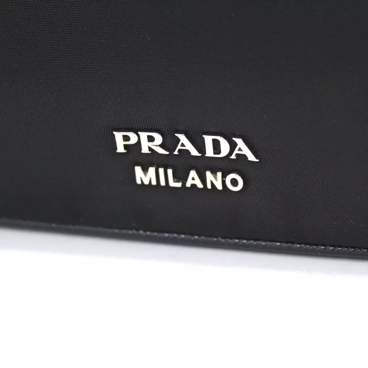 Prada Black Saffiano Leather & Nylon Multi-Compartment Top-Handle Bag