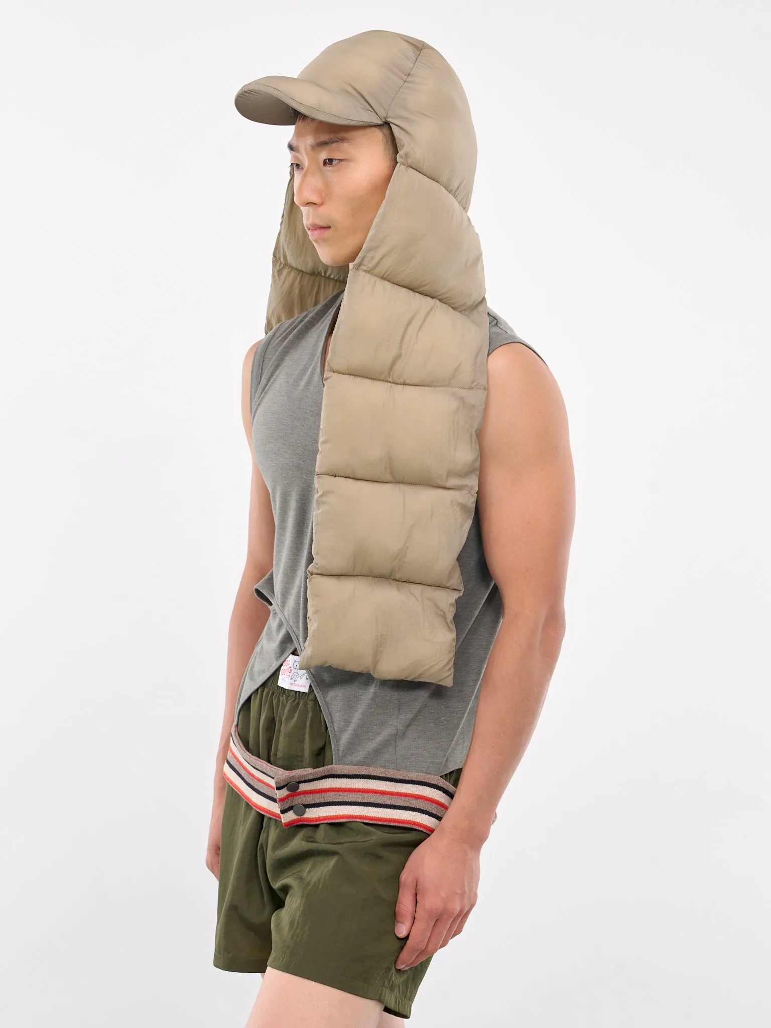 Puffer Scarf Cap (240041-KHAKI)