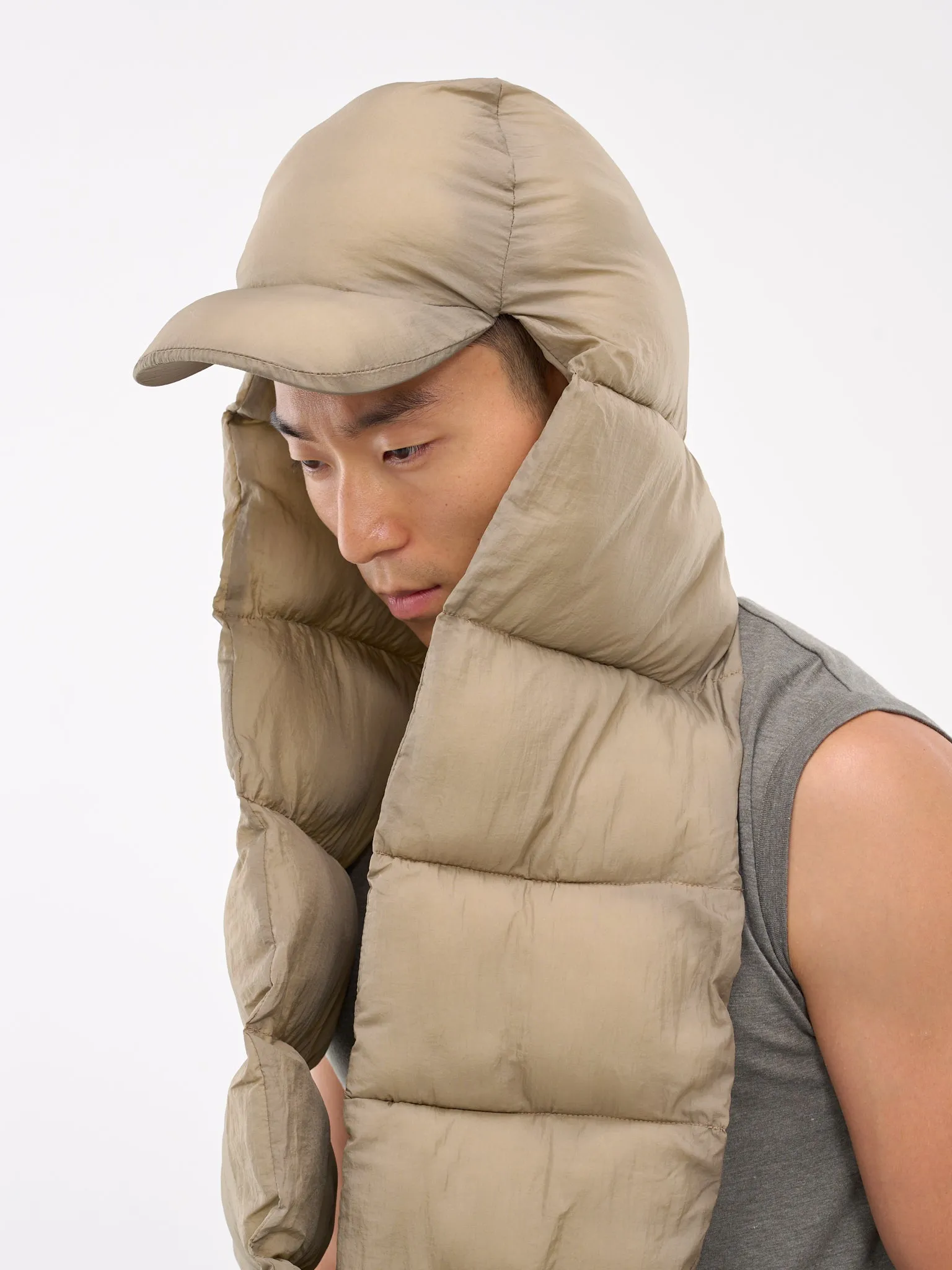 Puffer Scarf Cap (240041-KHAKI)