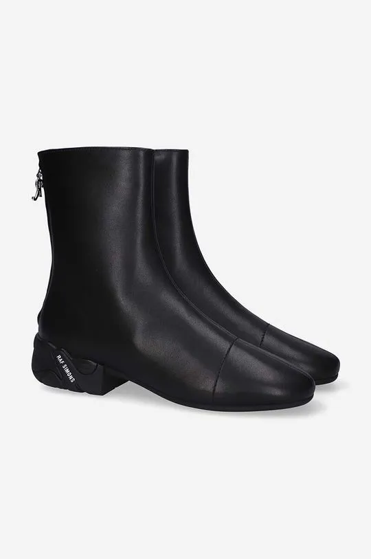 Raf Simons leather chelsea boots Solaris Hight men's black color