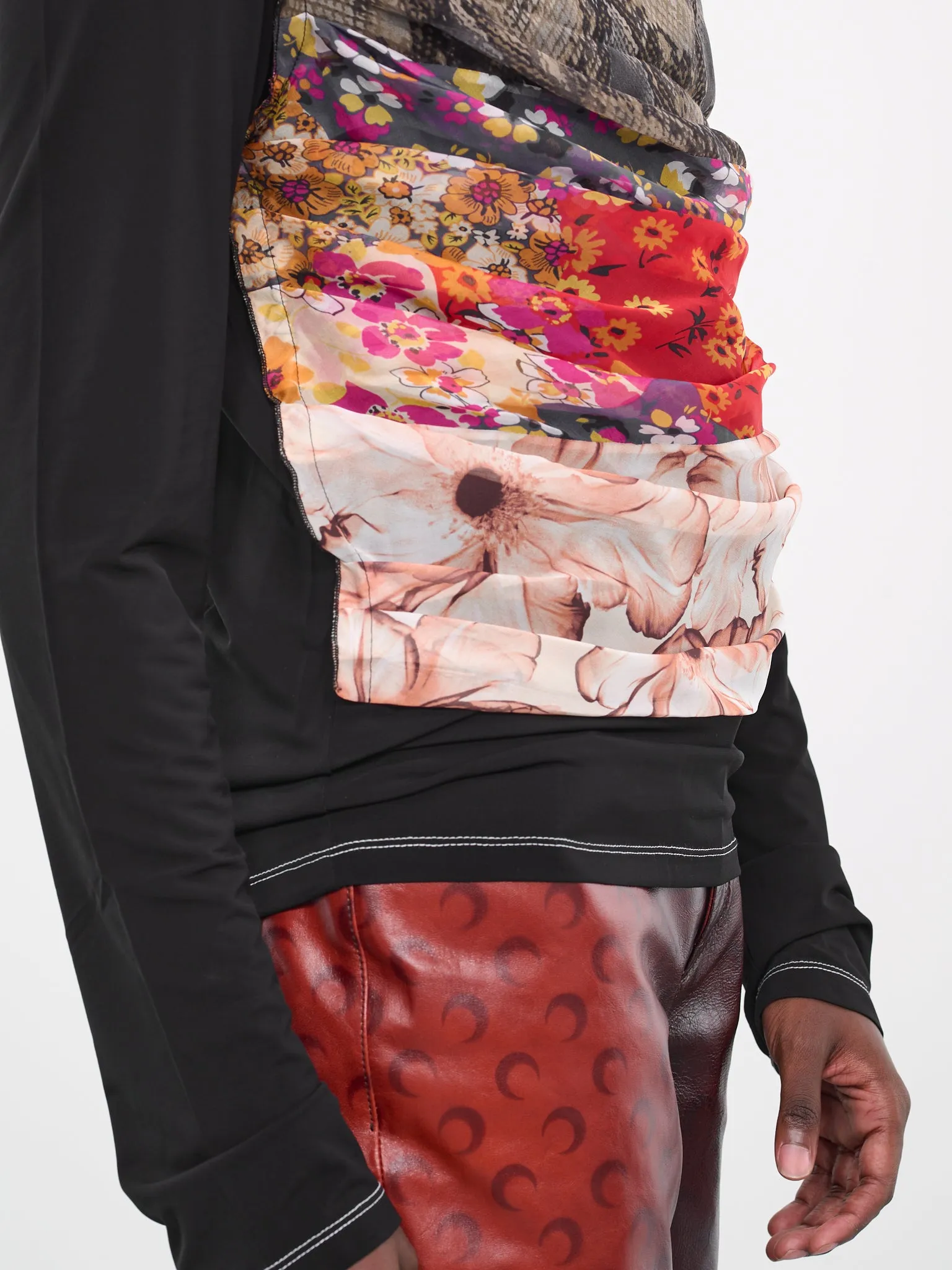 Regenerated Silk Scarves Tee (MTO029-UWOV0005-MU00-MULTICOLO)