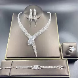 Rhinestone Crystal Bridal Jewelry Set