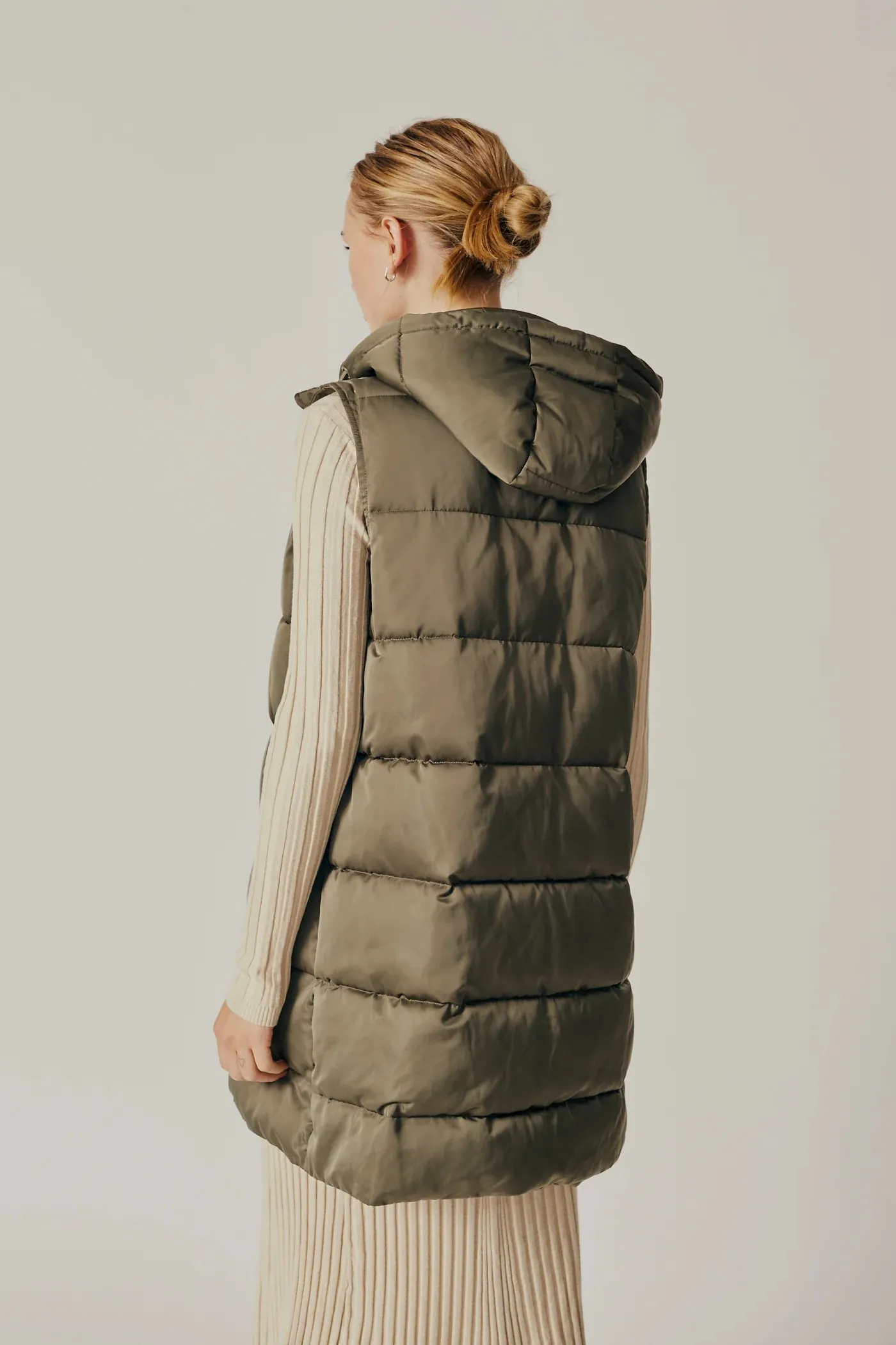 Sambucus Puffer Gilet - Army