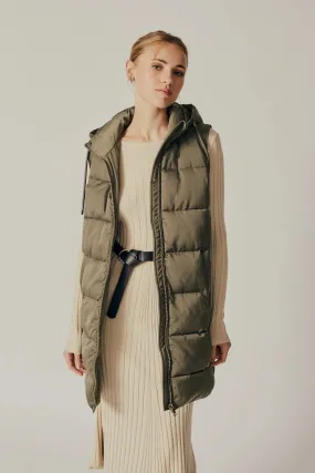 Sambucus Puffer Gilet - Army