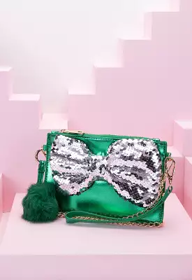 Sequin Bow Knot Shoulder Bag