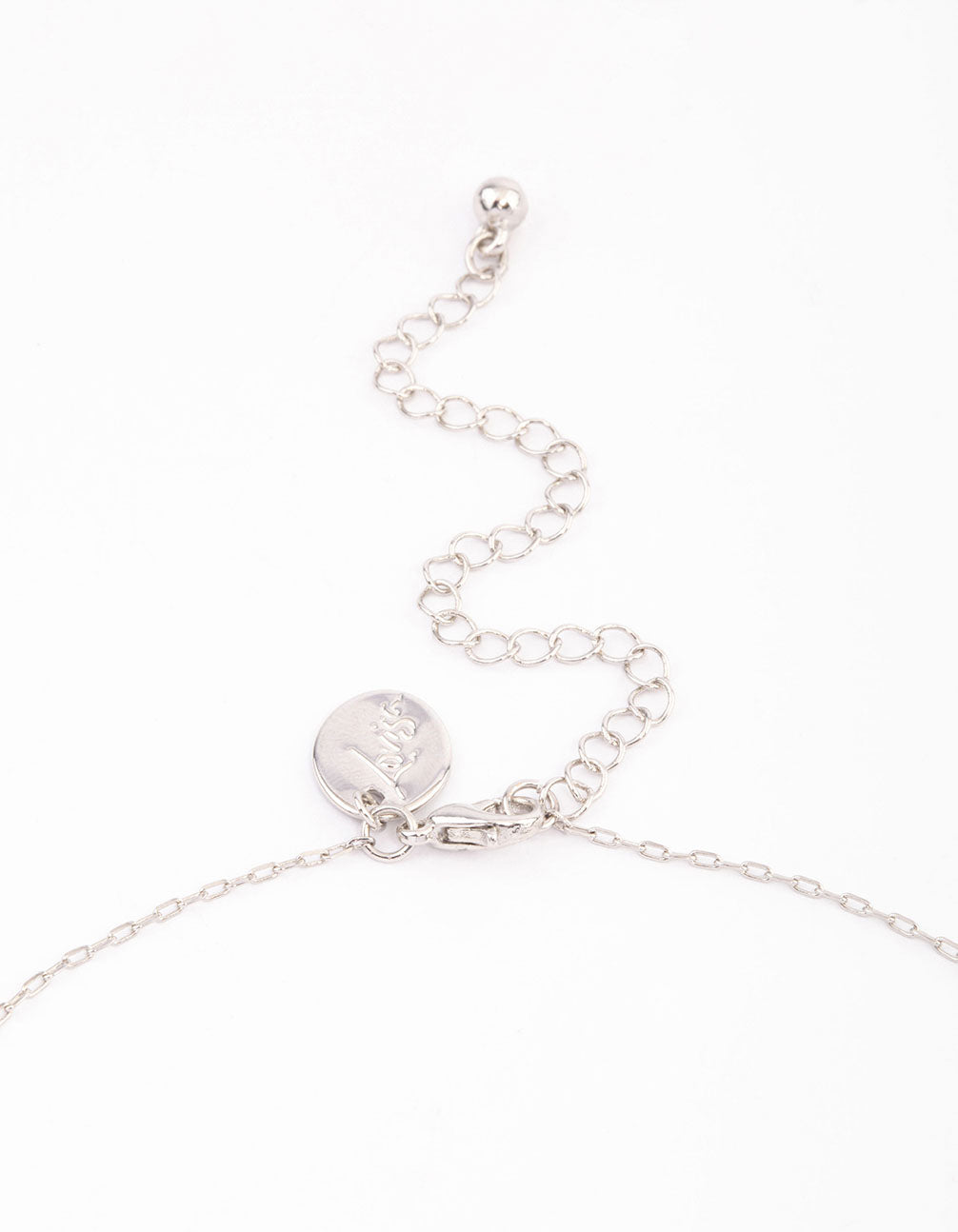 Silver Diamante Mini Heart Pendant Necklace