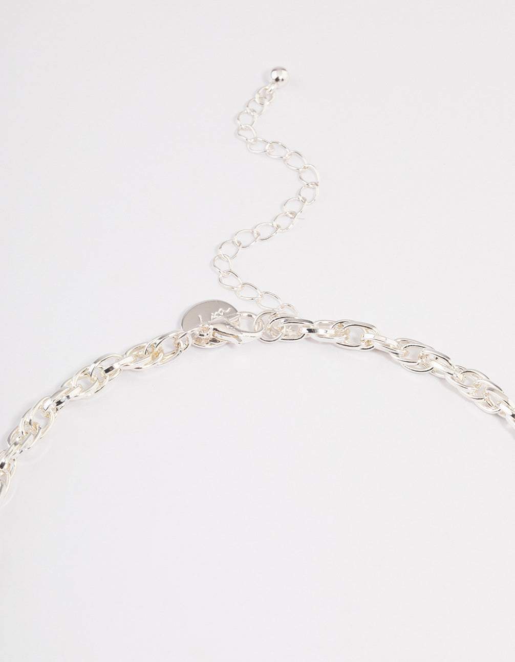 Silver Intertwined Chain Necklace