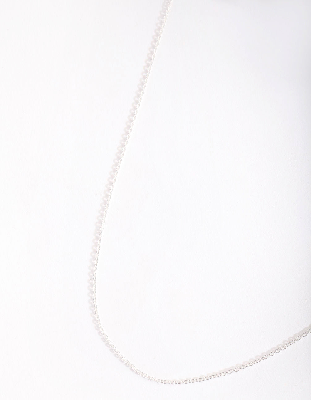 Sterling Silver 45cm Plain Chain Necklace