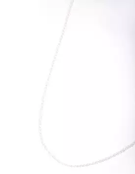 Sterling Silver 45cm Plain Chain Necklace