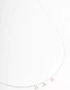 Sterling Silver Cubic Zirconia Necklace