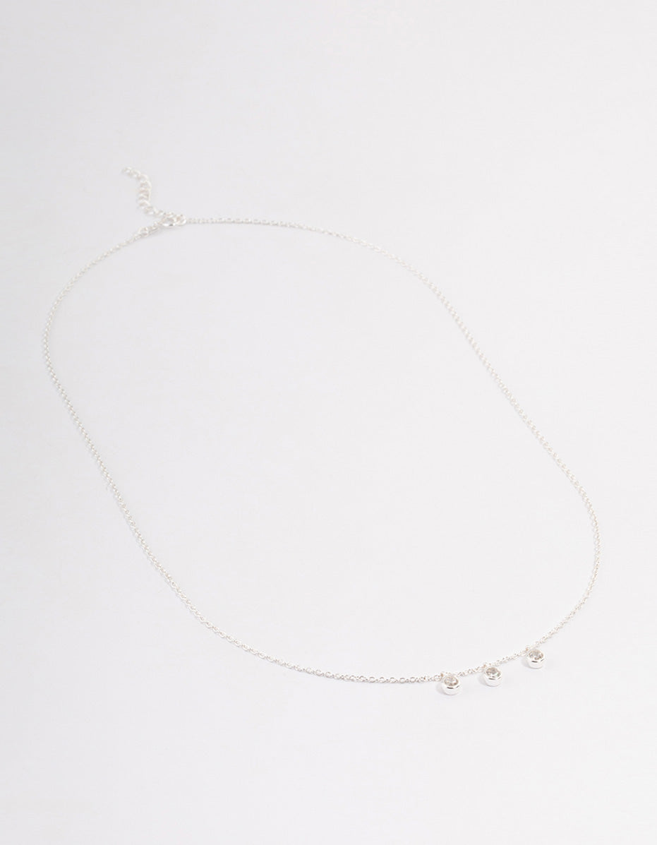 Sterling Silver Cubic Zirconia Necklace