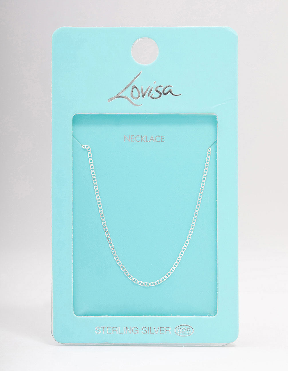 Sterling Silver Figaro Chain Necklace