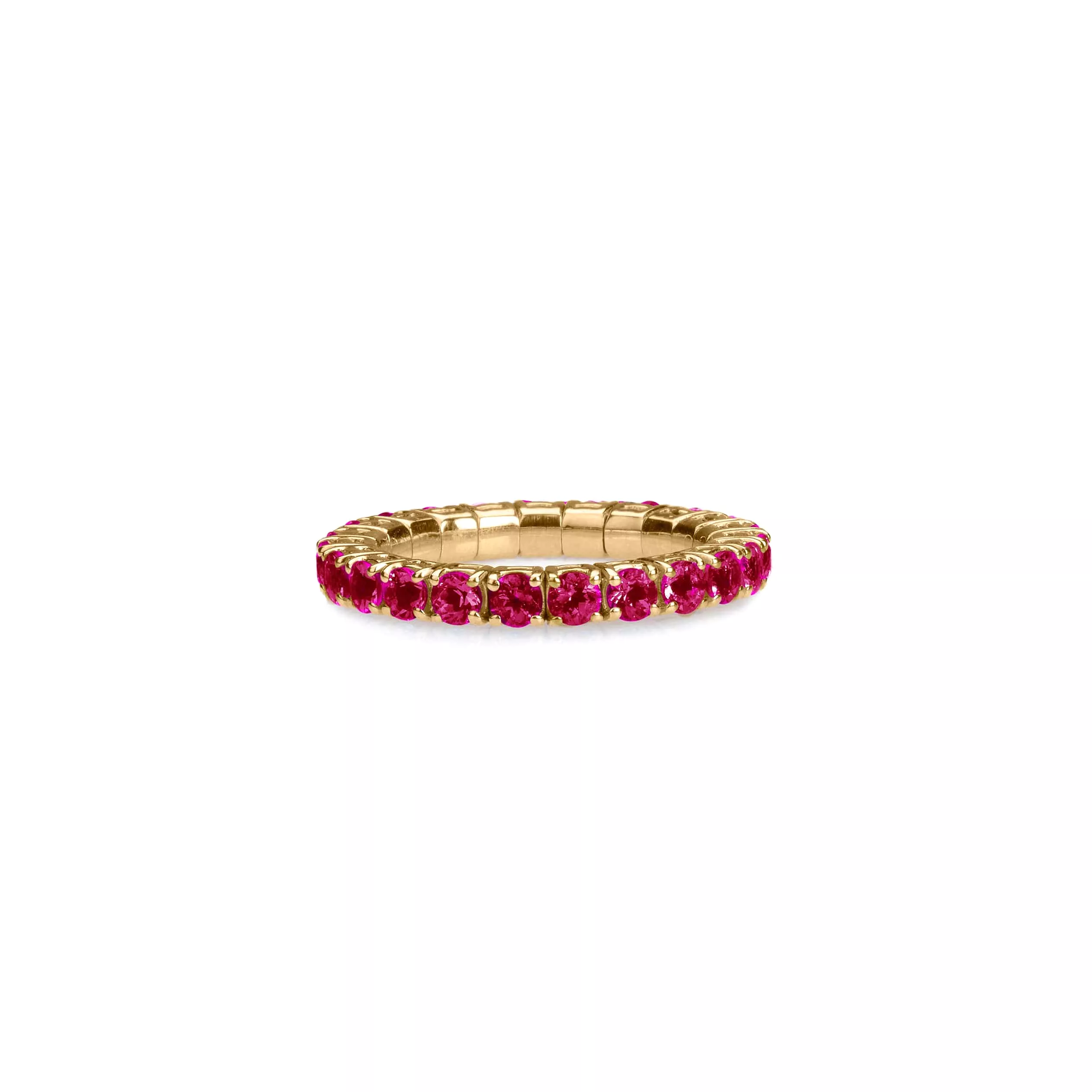 Stretch & Stack Ruby Eternity Rings, .6-3.0 Carats