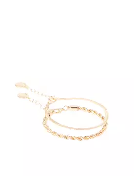 Suki Snake & Rope Bracelet