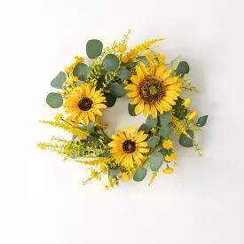 Sunflower & Eucalyptus Ring