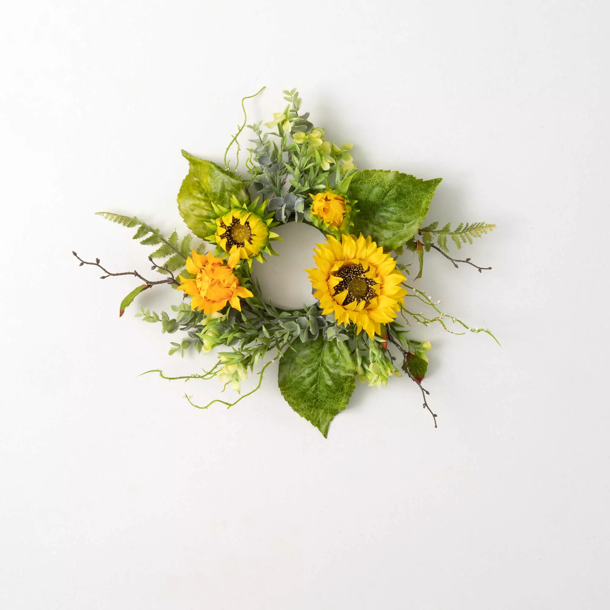 Sunflower Chamomile Miniwreath