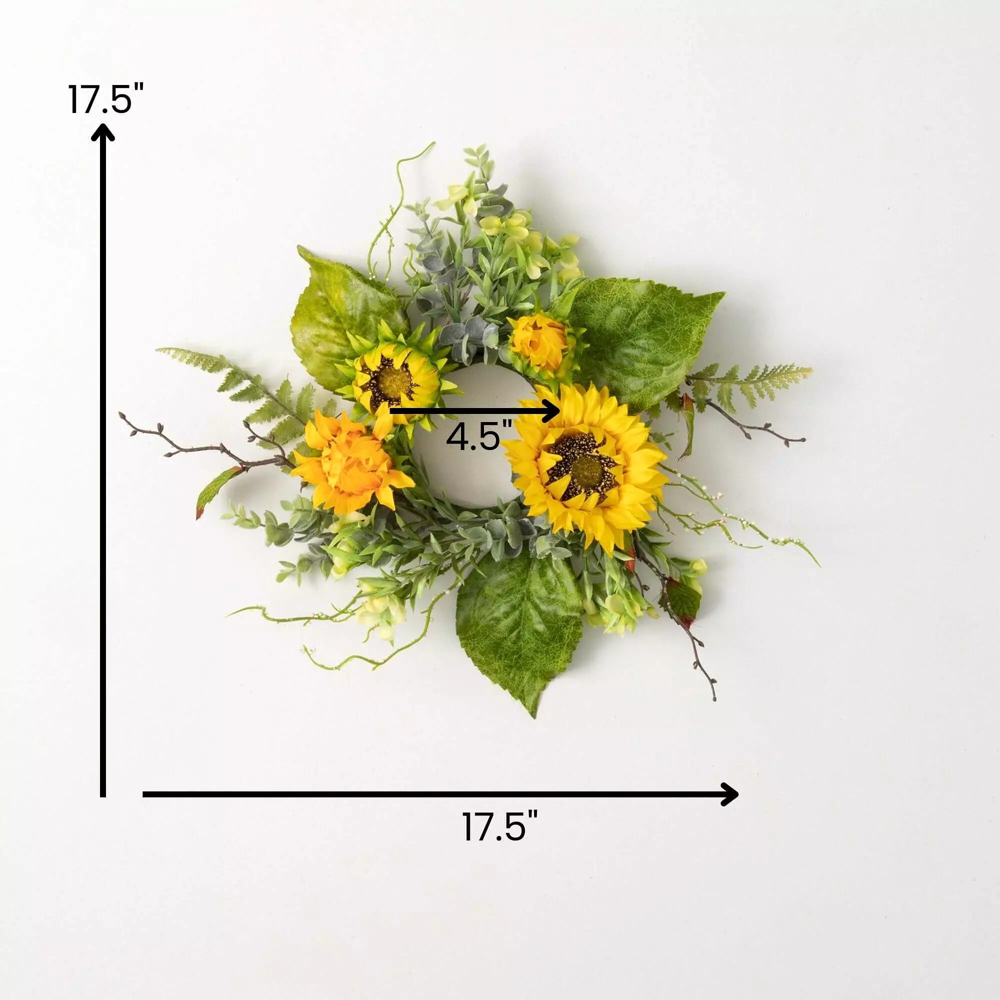 Sunflower Chamomile Miniwreath