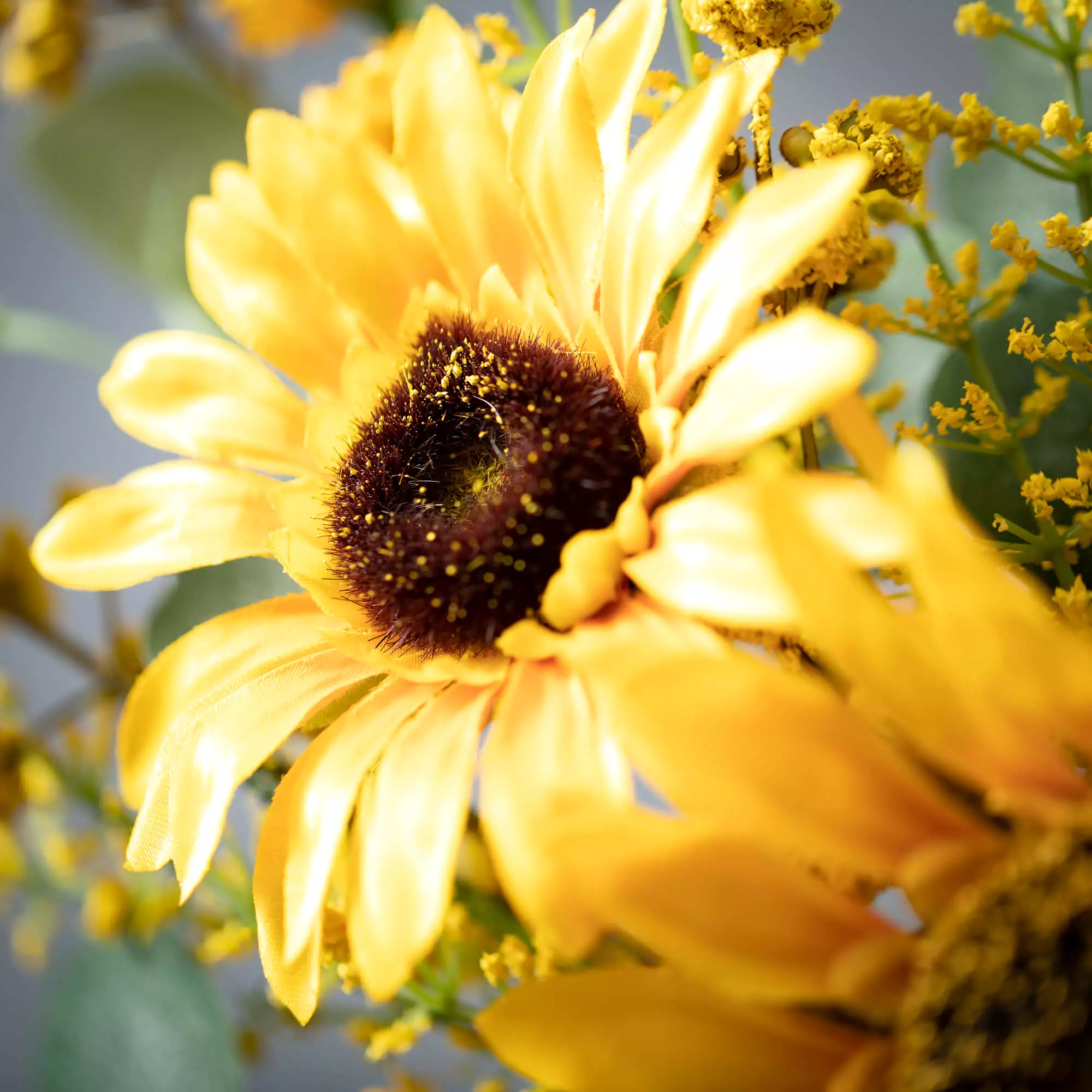 Sunflower Eucalyptus Mini Ring