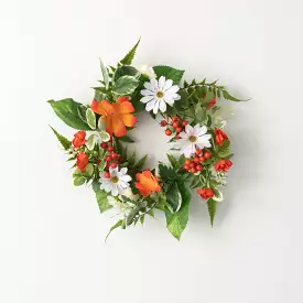 Tangerine Cream Mini Wreath