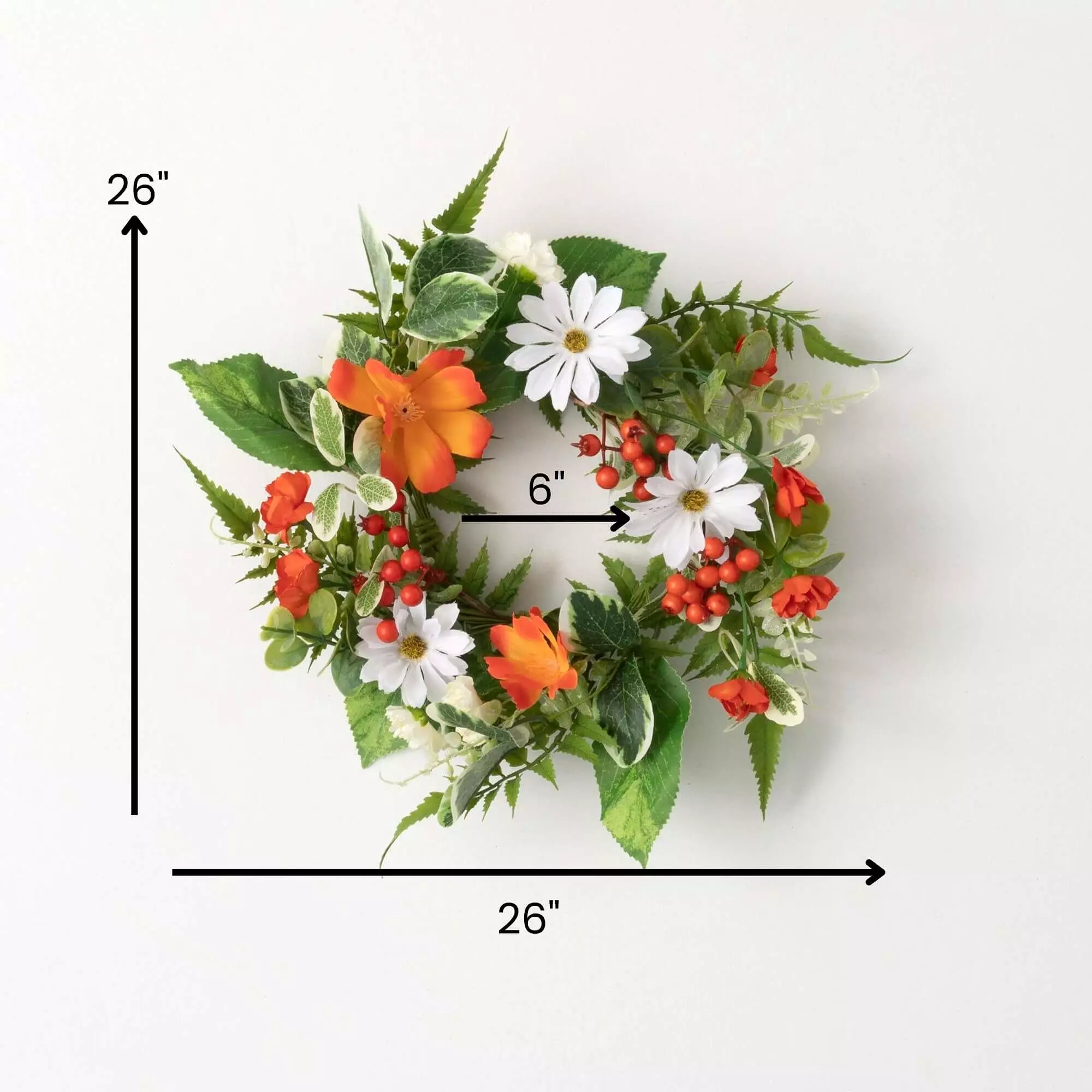 Tangerine Cream Mini Wreath