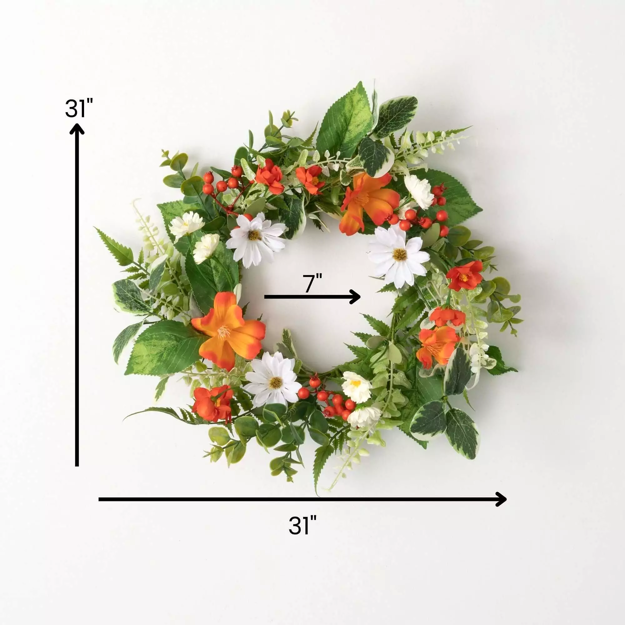 Tangerine Cream Small Wreath