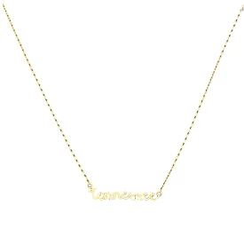 Tennessee Gold State Name Necklace