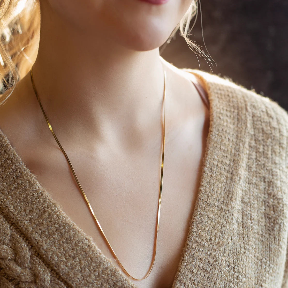 The Best is Yet to Come Necklace -- Herringbone (16)