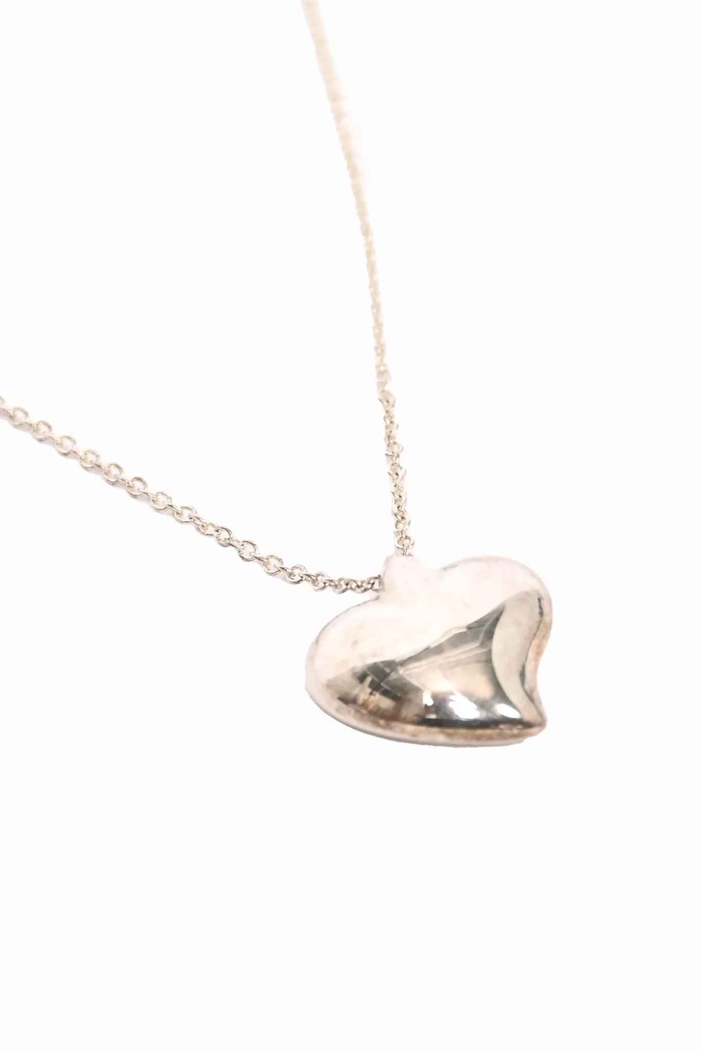 Tiffany & Co. Sterling Silver Heart Pendant Necklace