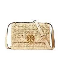 Tory Burch Miller Raffia Shoulder Bag - Natural