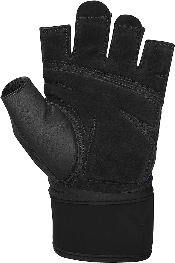 Training Grip Wristwrap Weight Lifting Gloves unisex black/blue