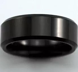 TUNGSTEN CARBIDE BEVELED RING Size 11- S4891382