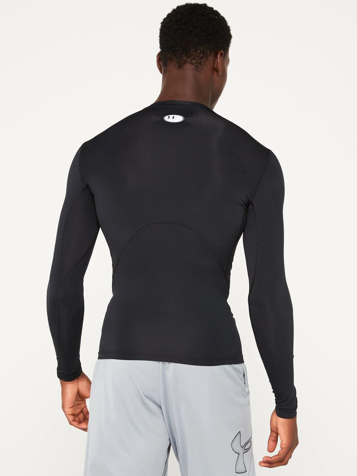 UNDER ARMOUR Heat Gear Armour Comp L/s T-shirt - Black/White