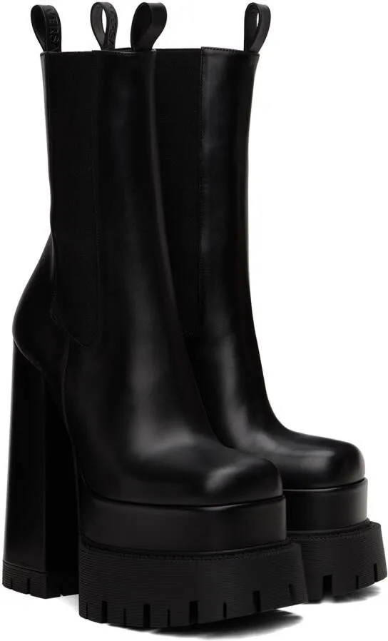 Versace Black Aevitas Boots