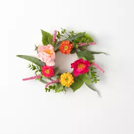 Vibrant Floral Mini Wreath