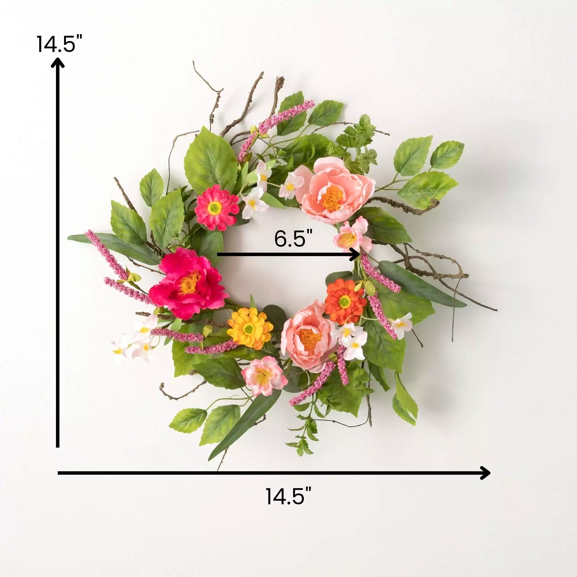 Vibrant Floral Small Wreath