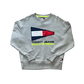 Vintage Grey Tommy Hilfiger Sailing Gear Sweatshirt - Large