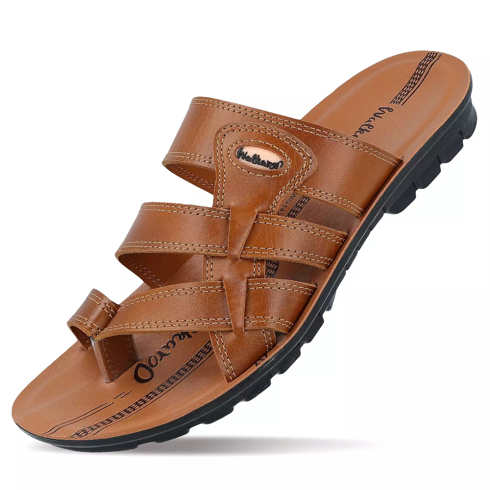 Walkaroo Men Sandals  - WG1426 Tan