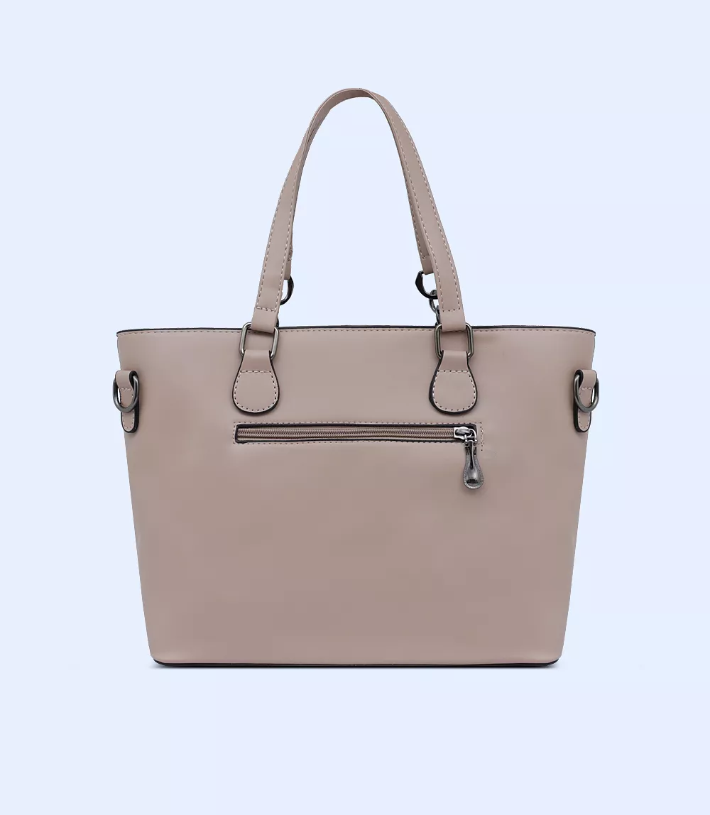 WB2783-BEIGE-Women Shoulder Bag