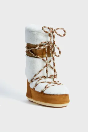 Whisky Off White Icon Shearling Boots