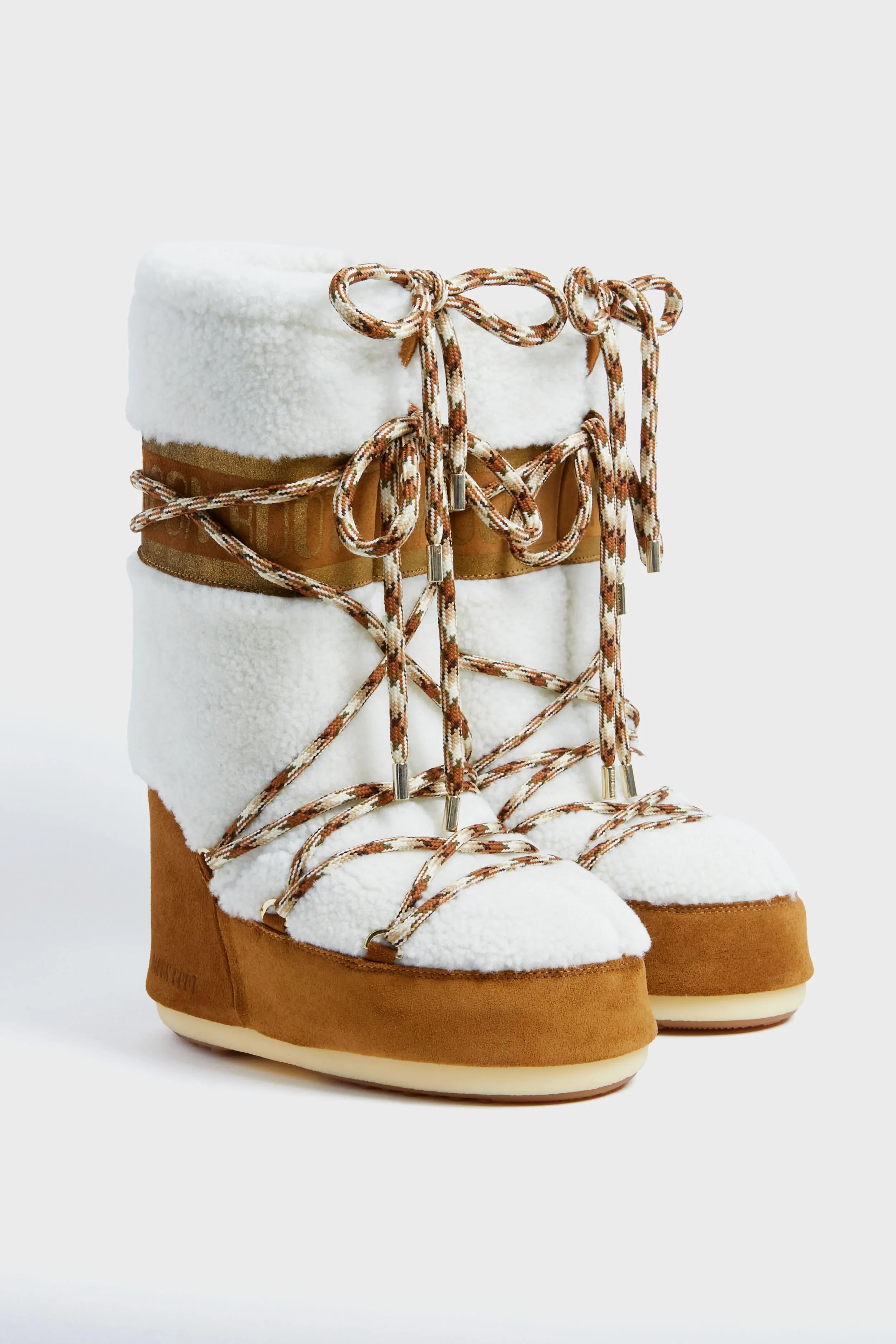 Whisky Off White Icon Shearling Boots