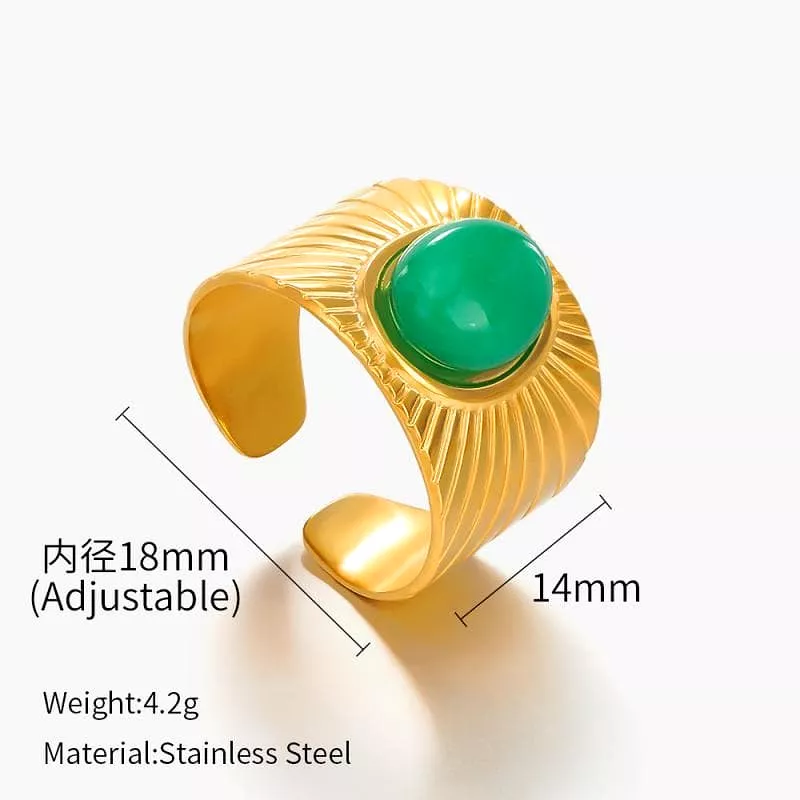 Women's Fashion Natural Stone Rings