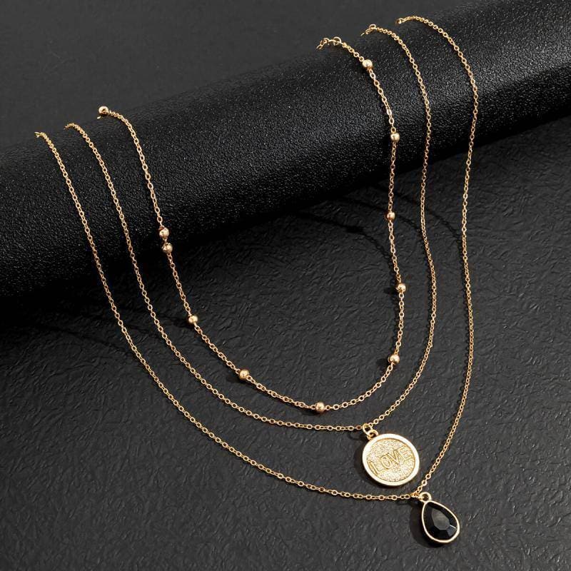 Women's Fashion Water Drop Pendant Necklaces