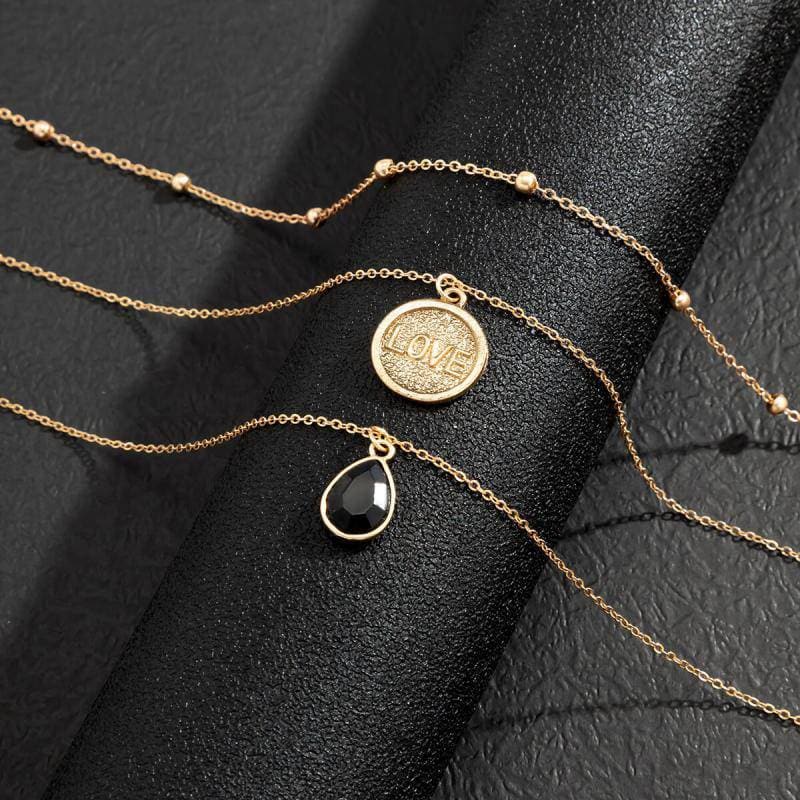 Women's Fashion Water Drop Pendant Necklaces