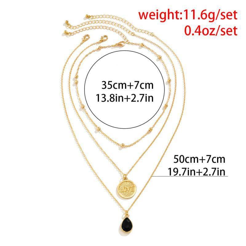 Women's Fashion Water Drop Pendant Necklaces