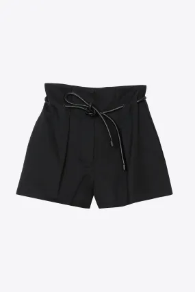 Wool Origami Pleated Short