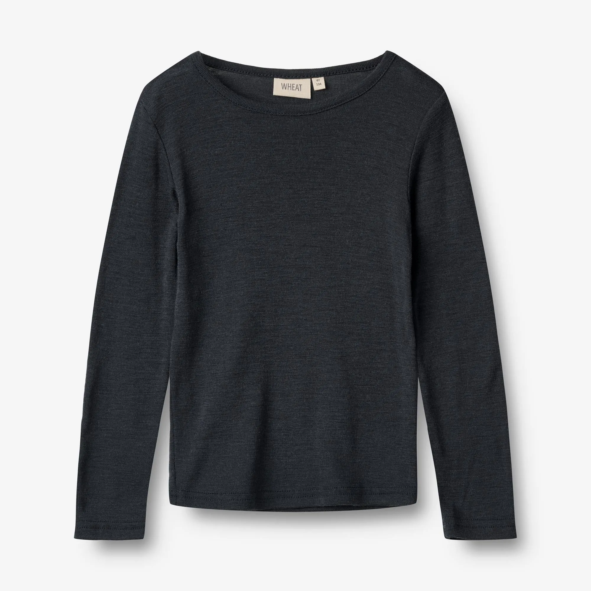 Wool T-Shirt L/S Alfie - navy