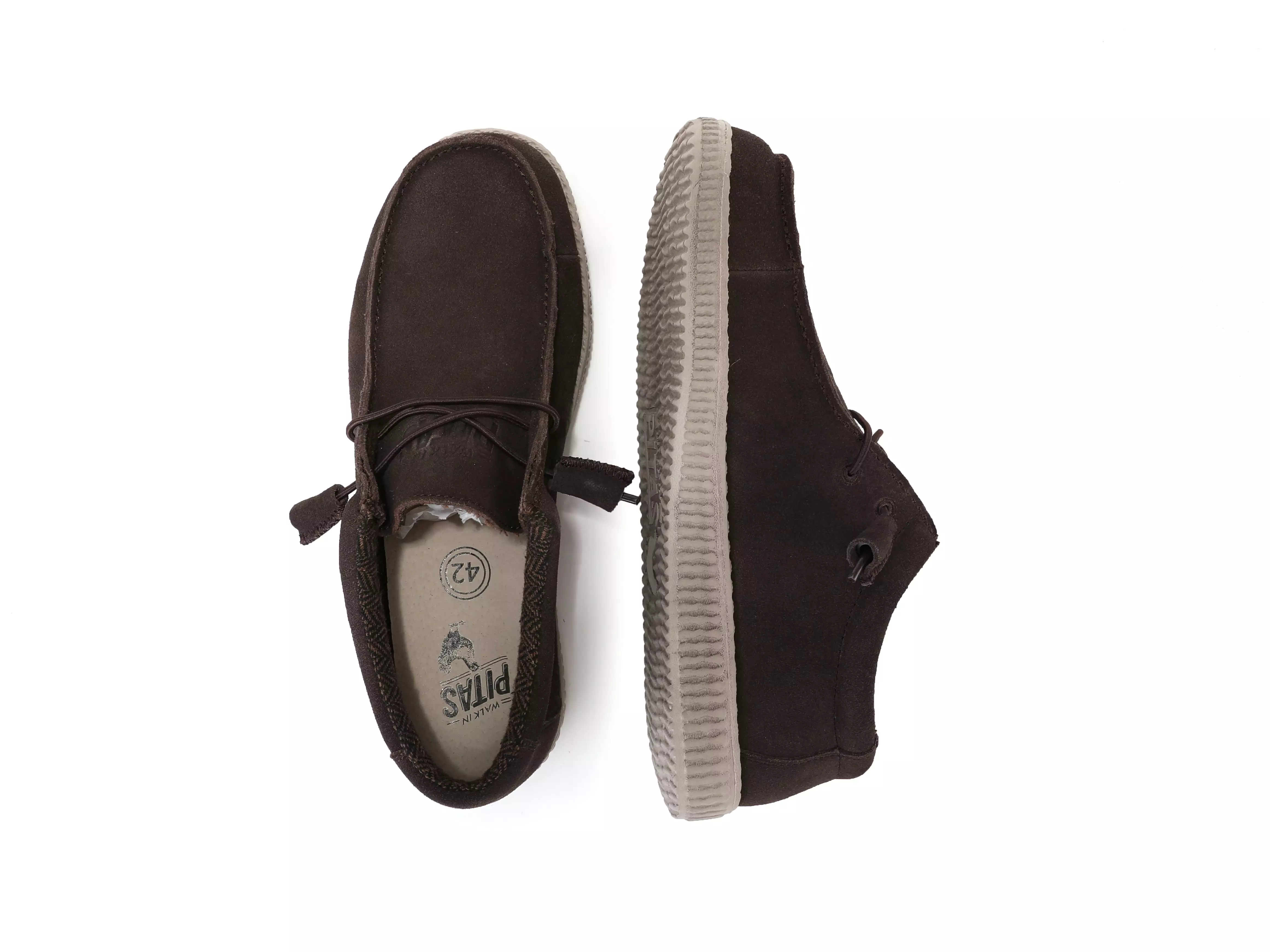 WP150 Water Resistant Dark Tan Suede Easy-On Wallabi