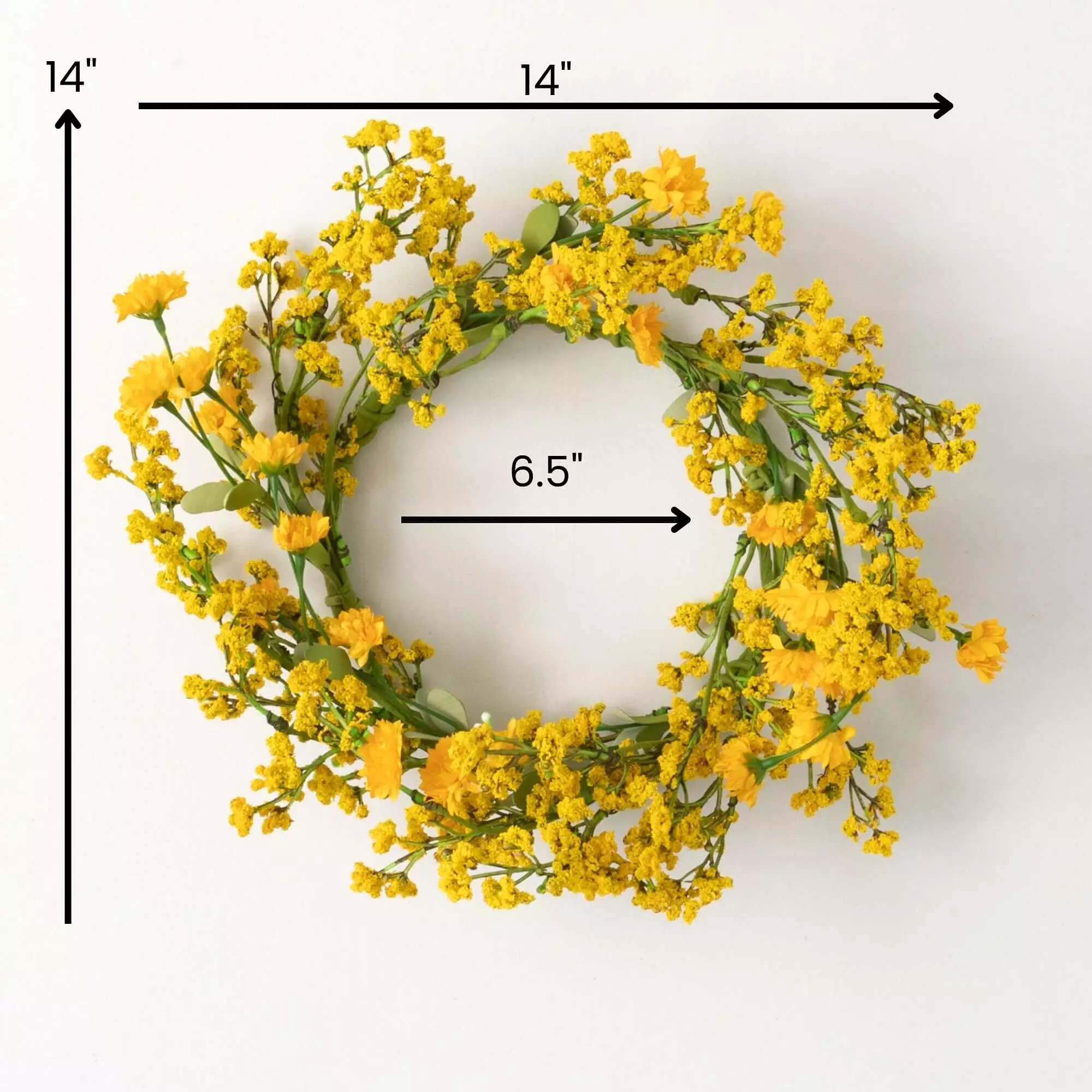 Yellow Wildflower Small Wreath